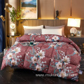 Flower print Microfiber gel Fill duvet insert Washable